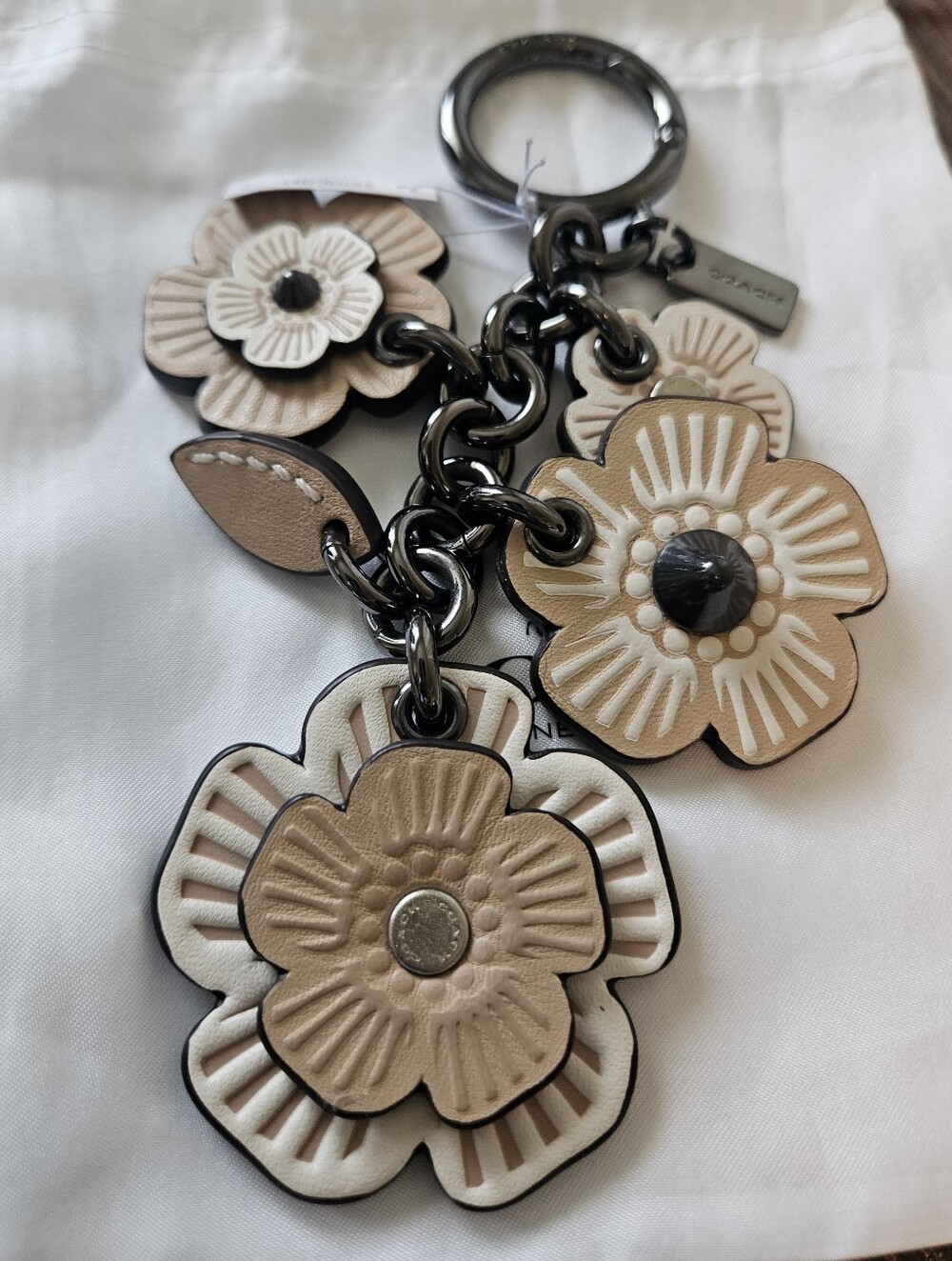 Coach NWT Tea Rose Bag Charm